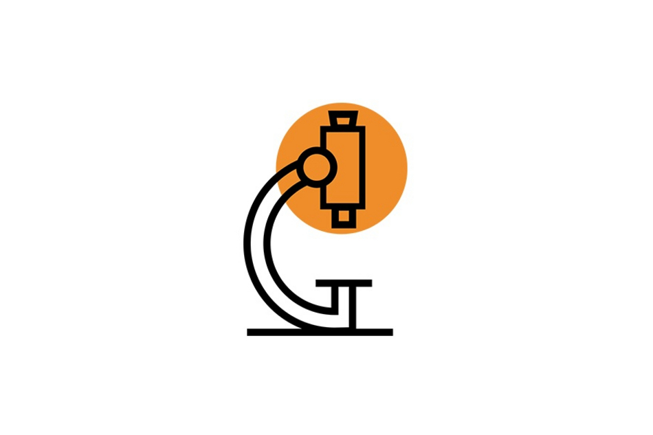 A pictogram of a microscope