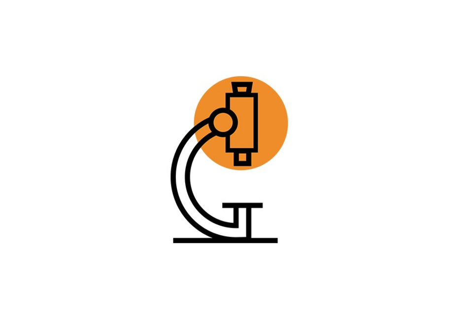Ein Piktogramm eines Mikroskops