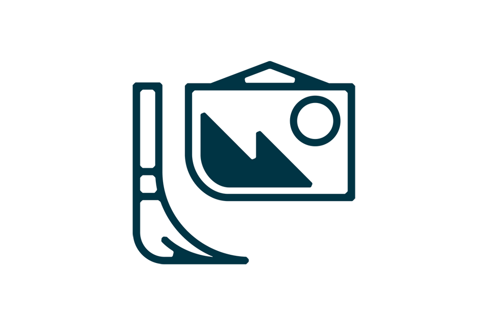Icon of an image and a paintbrush