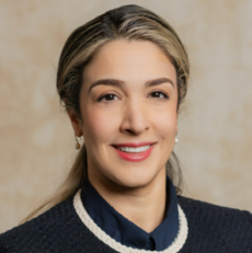Portrait of the Global Head of Research at Philips, Betsabeh Madani-Hermann