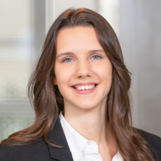 Portrait of AI@HPI Speaker and Policy Officer Artificial Intelligence & Cloud at Bitkom, Lucy Czachowski