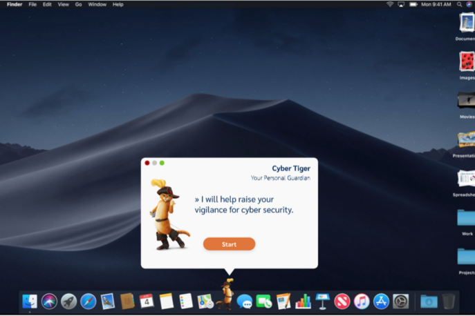 Surface of a desktop