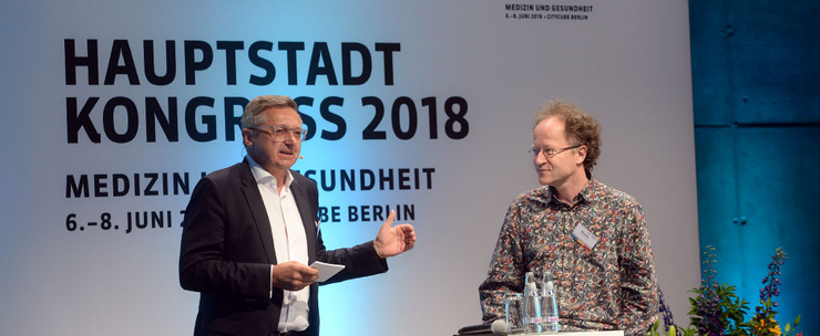 Prof. Bötinger und Dr. Hirsch auf dem HSK18