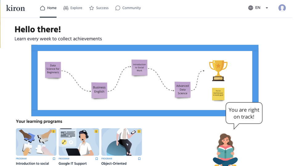 Kiron Prototype Learning Plattform