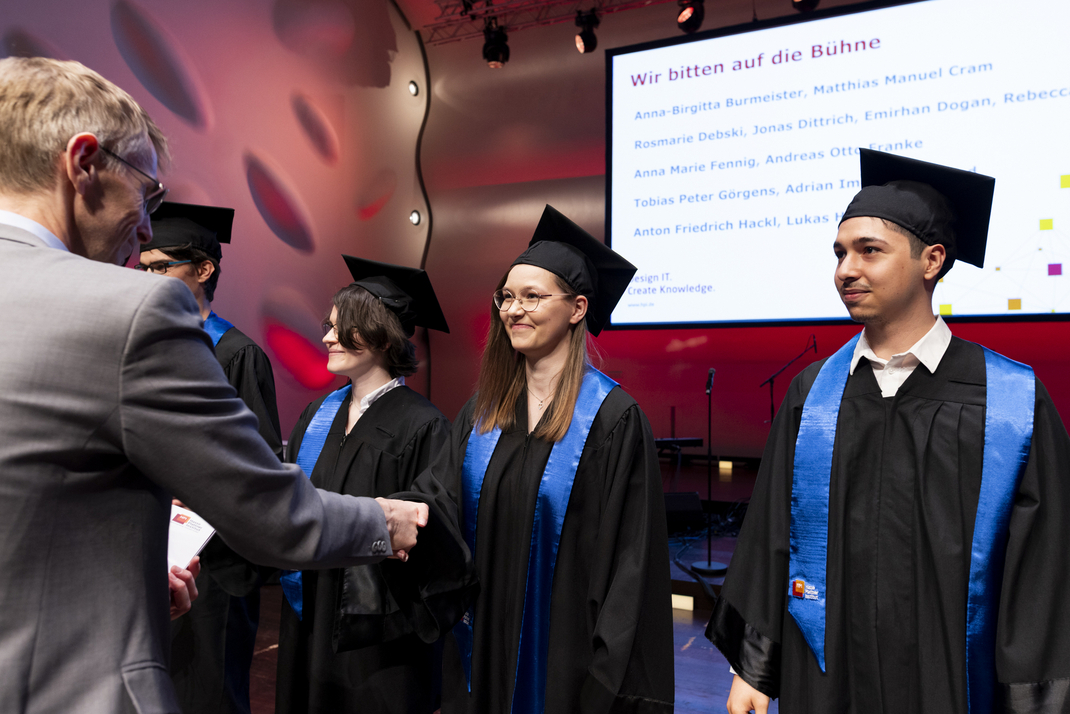 HPI Graduierungsfeier im Nikolaisaal Potsdam am 16.05.2025, Hasso-Plattner-Institut, Potsdam, Deutschland. Foto: HPI/Nicole Krüger