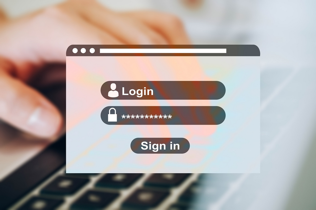 Nachbildung eines Login-Fensters