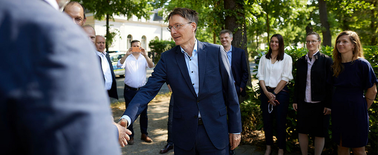 Bundesgesundheitsminister Karl Lauterbach zu Besuch am HPI