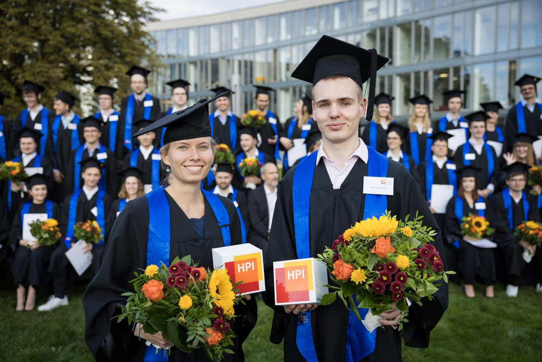  Absolvent:innen auf der HPI Graduiertenfeier 2023