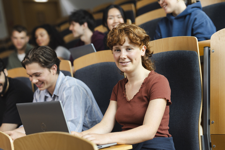 Students in a lecture hall