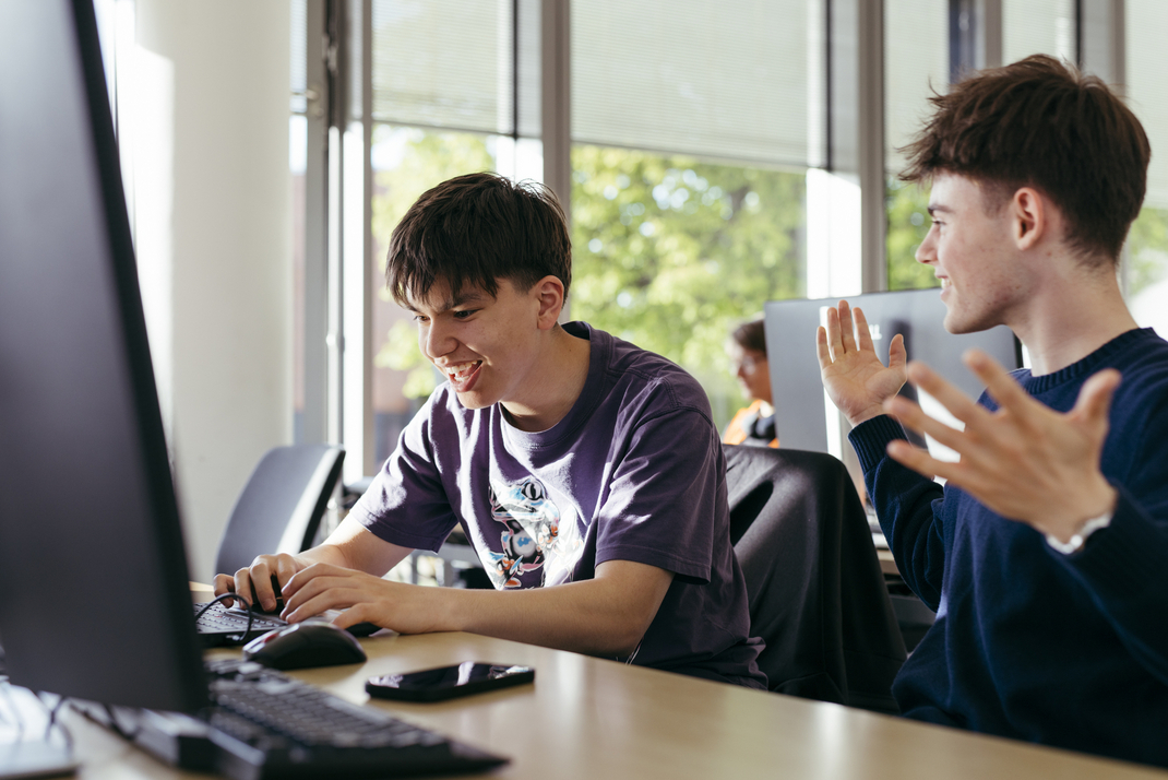 HPI Schülerkolleg Unterrichtsstunde "Deep Learning" bei Gruppe Grün (17:45-19:15 Uhr) am 28. April 2026, Hasso-Plattner-Institut, Potsdam, Deutschland, 28.04.2026, Foto: Nicole Krüger