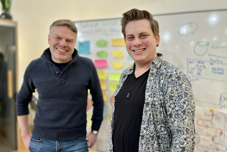 Dr. Christoph Schlaffner together with Prof. Dr. Bernhard Renard