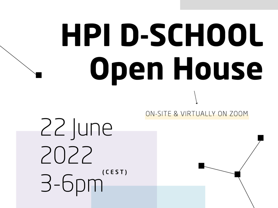 HPI D-School Open House summer semester 2022