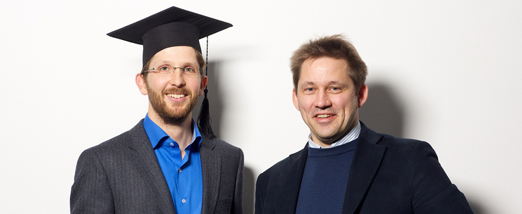 HPI-Doktorand Basil Becker und Professor Holger Giese