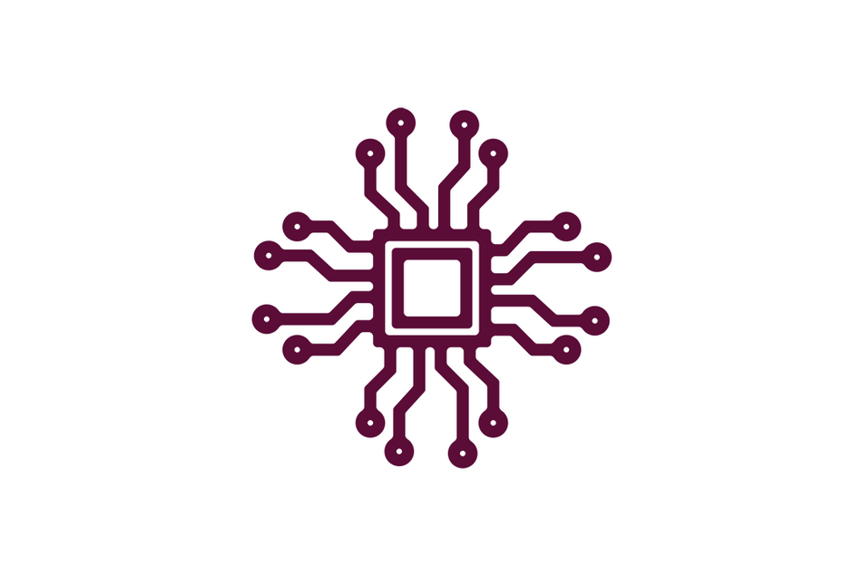 Icon von einem Mikrochip