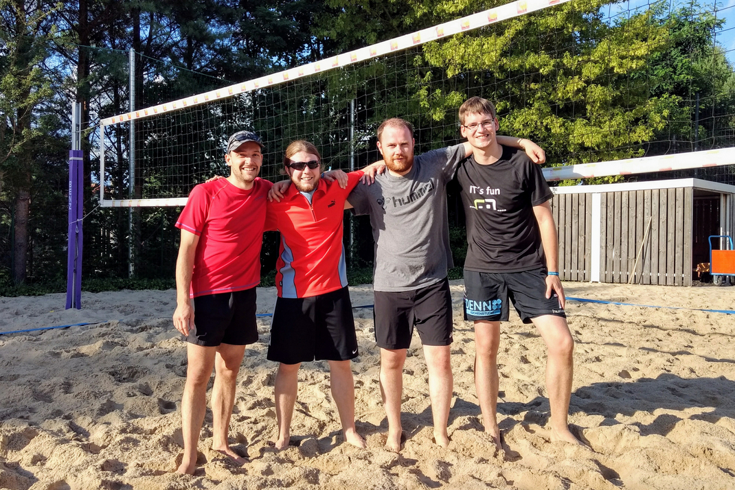 Participants of the volleyball tourney