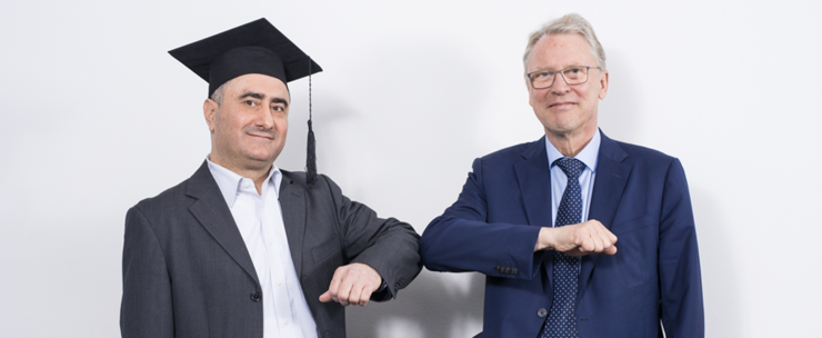 Nuhad Shaabani mit Prof. Dr. Christoph Meinel