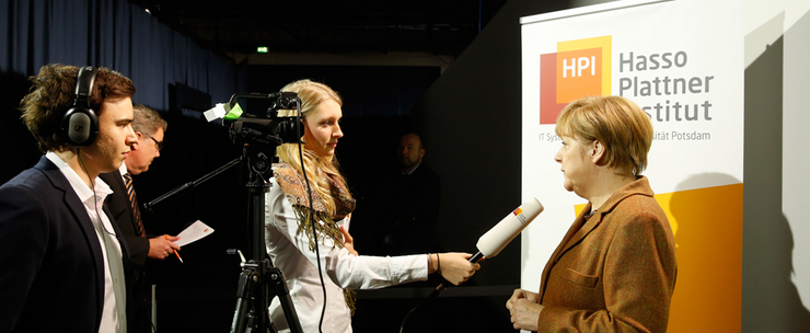 Angela Merkel im IT-Gipfelblog-Interview